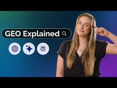 Generative Engine Optimization (GEO) Explained Like You're 5 thumbnail