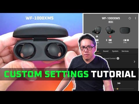 How to Customize Sony WF-1000XM5 Earbuds Settings thumbnail