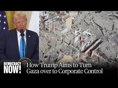 "A Dark Path": Ex-State Dept. Official Blasts Trump's Plans for Postwar Gaza thumbnail