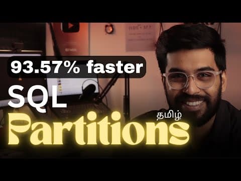 𝐌𝐲𝐒𝐐𝐋 𝐏𝐚𝐫𝐭𝐢𝐭𝐢𝐨𝐧𝐢𝐧𝐠 Explained: Boost Query Speed with Real-Time Demo 🔥in Tamil thumbnail