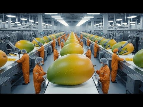 Inside a modern mango processing plant: From farm to delicious Mango slice (The Whole Process) thumbnail