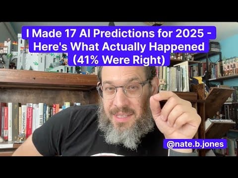 How Accurate Were AI Predictions for 2025 So Far? thumbnail