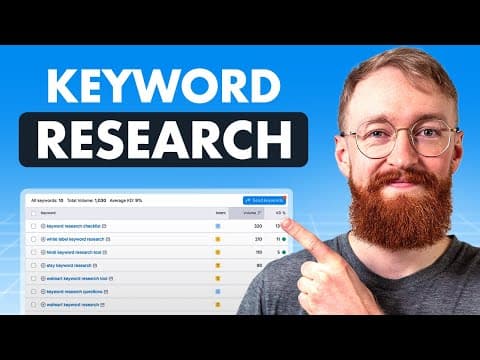 Keyword Research for SEO in 2026: Step-by-Step Tutorial thumbnail