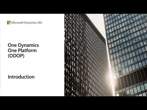 One Dynamics One Platform - TechTalk thumbnail