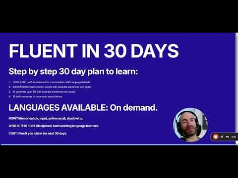 Learn to Speak ANY LANGUAGE in 30 Days [STEP BY STEP LEARNING PLAN] thumbnail
