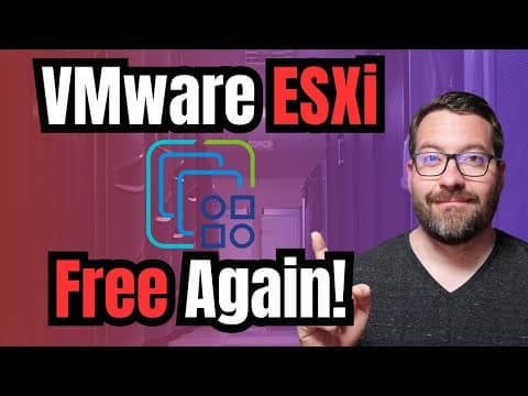 VMware ESXi Free Once again with 8.0U3e! See how to Download it! thumbnail