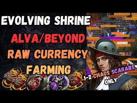 Poe 3.26 - One of the Best Raw Currency Farms -  Evolving Shrine Alva/Beyond - No Risk Scarabs Used thumbnail