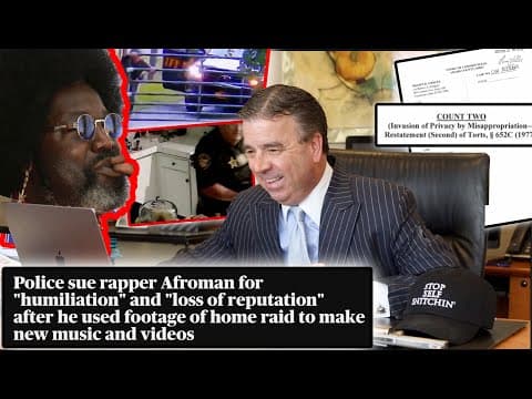 Why Are Police Suing Afroman Over His Music Video? thumbnail