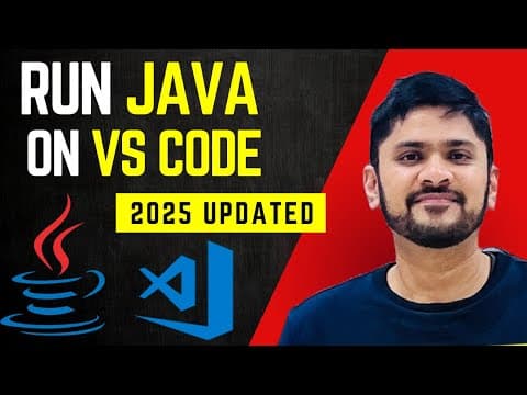 How to Setup Java in VS Code [Updated 2025] | Run Java in VS Code | Amit Thinks thumbnail