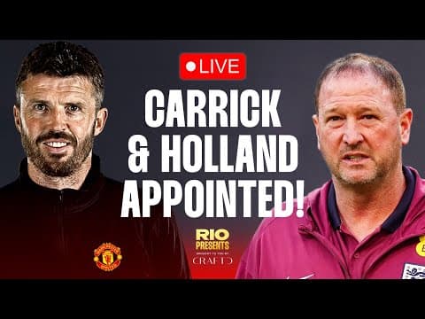 Carrick Officially Appointed at Man Utd! Rio Ferdinand Reacts #manchesterunited thumbnail