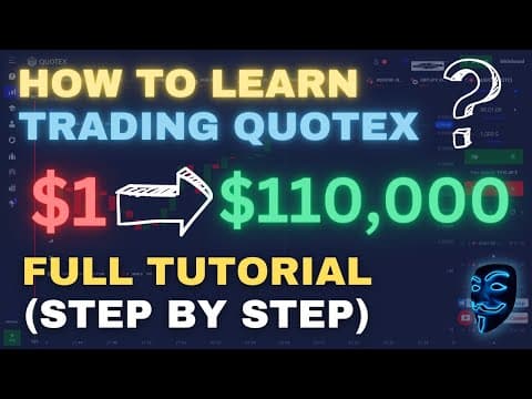 QUOTEX TRADING TUTORIAL FOR BEGINNERS 2023 | $1 TURN INTO $110,000 TRADING QUOTEX WITH THIS STRATEGY thumbnail