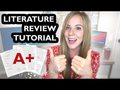 LITERATURE REVIEW: Step by Step Guide for Writing an Effective Literature Review thumbnail