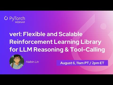 verl: Flexible and Scalable Reinforcement Learning Library for LLM Reasoning and Tool-Calling thumbnail