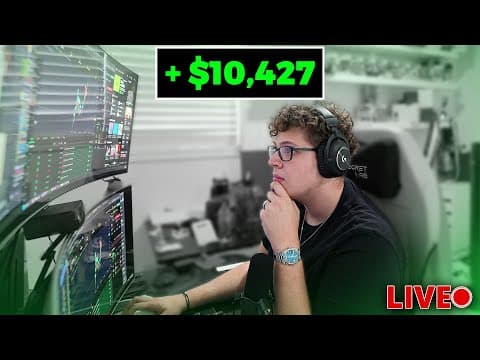 Watch Me Make $10k Trading Memecoins (LIVE) thumbnail