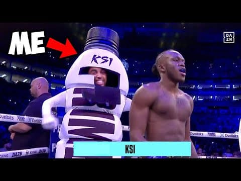 SNEAKING Into KSI's Boxing Match (In the ring) thumbnail