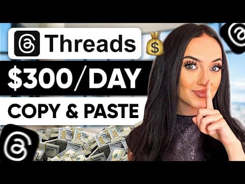 How I Make $300/DAY on Threads & GROW FAST (DO THIS NOW) thumbnail