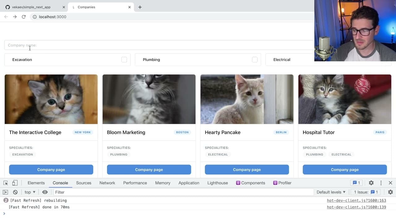 YouTube video player