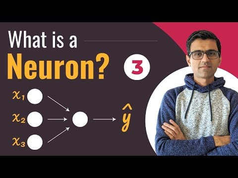 What is a neuron? | Deep Learning Tutorial 3 (Tensorflow Tutorial, Keras & Python) thumbnail