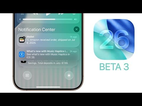 iOS 26 Beta 3 Released - What's New? thumbnail