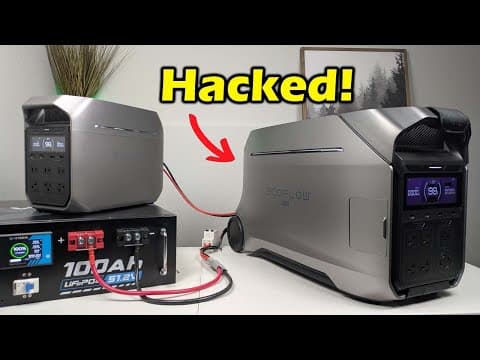 STOP Overpaying for EcoFlow Batteries — This DIY Battery Mod Changes Everything! thumbnail
