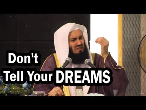 Why You Shouldn’t Tell People about Your Plans & Dreams? By Mufti Menk thumbnail