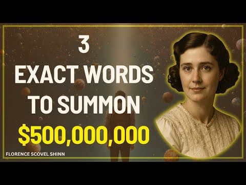 Stop Asking, Command The Universe To Send You $500,000,000 (These Exact Words) / Florence Scovel  thumbnail