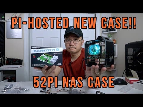 52Pi Mini Tower NAS Kit Pi-Hosted Case thumbnail