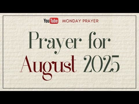 God Has Not Forgotten You - August 2025 Prophetic Prayer thumbnail