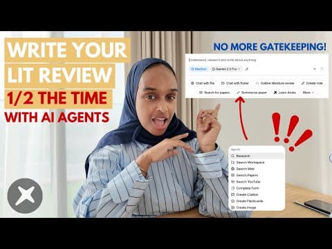 How To Do A Literature Review Like a PRO Using AI Agents thumbnail
