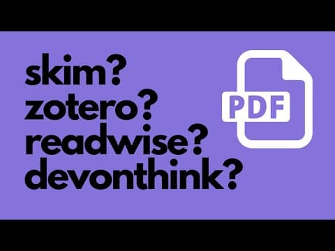 Best tools for organizing PDFs in Obsidian thumbnail