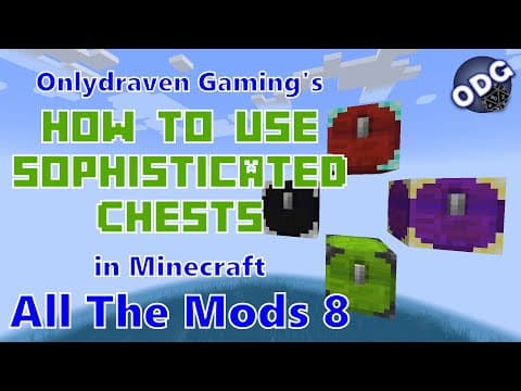 How to Make and Upgrade Sophisticated Chests in Minecraft thumbnail