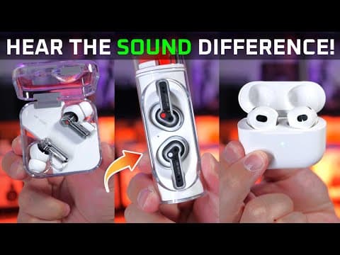 Nothing Ear (stick) vs THE BEST! 😲 vs AirPods 3, Nothing Ear (1) thumbnail
