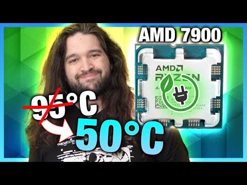 Crazy Good Efficiency: AMD Ryzen 9 7900 CPU Benchmarks & Thermals thumbnail