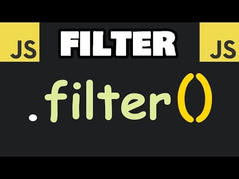 JavaScript filter() method in 6 minutes! 🚰 thumbnail