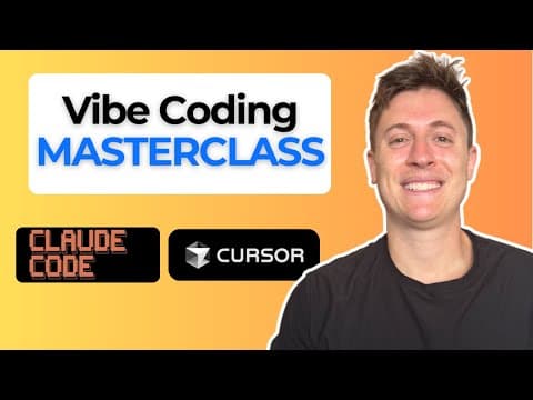 Vibe Coding Masterclass: Build your first app with AI in 37 minutes (Claude Code) thumbnail