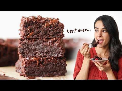 The BEST fudgiest brownies (egg-free + dairy-free!) thumbnail