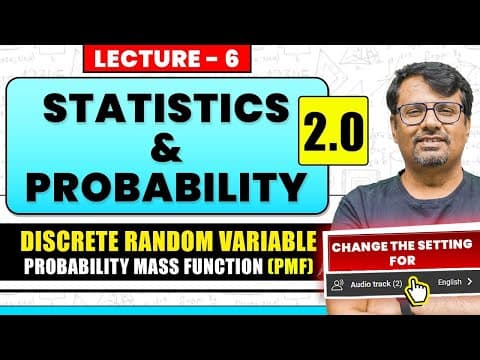 Discrete Random Variable & Probability Mass Function | By GP Sir thumbnail