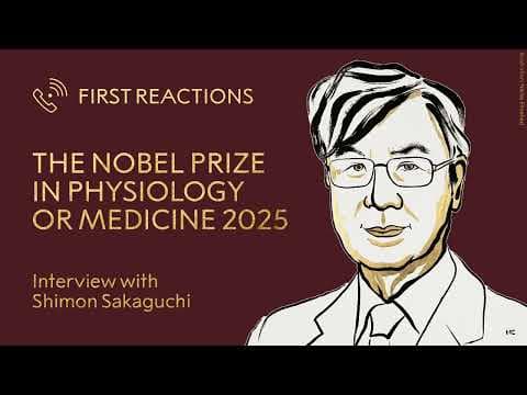 First reactions | Shimon Sakaguchi, Nobel Prize in Physiology or Medicine 2025 | Telephone interview thumbnail