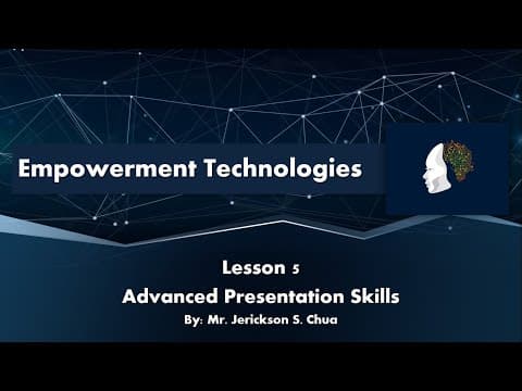 Empowerment Technologies - Advanced Presentation Skills thumbnail