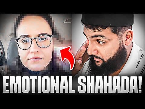 She Finally Became Muslim! *EMOTIONAL SHAHADA* thumbnail