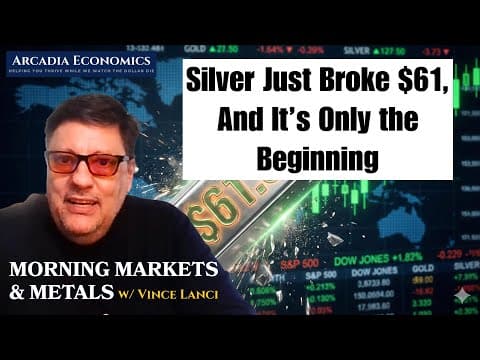 Silver Breaks $61 As Lease Rate Rise In London thumbnail