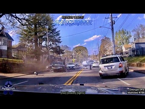 Georgia Trooper Pursues Stolen Mercedes Being Tailed By Undercover Officer || Major Crash! thumbnail