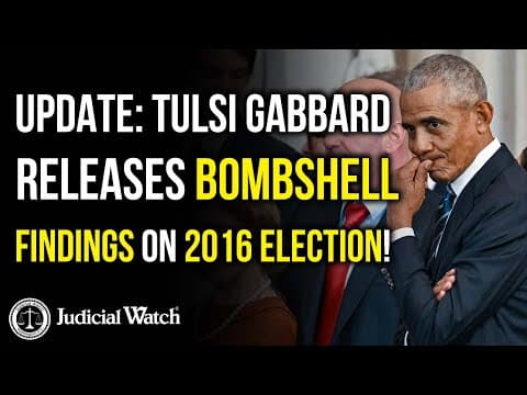 UPDATE: TULSI GABBARD RELEASES BOMBSHELL FINDINGS ON 2016 ELECTION! thumbnail