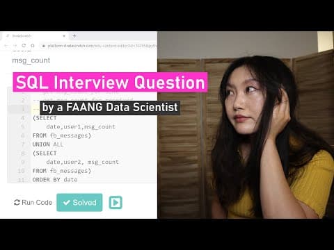 How to Prepare for SQL Data Science Interviews Effectively? thumbnail
