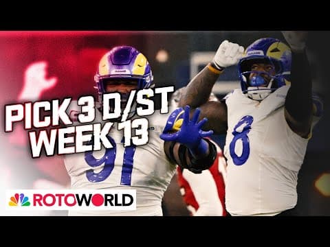 Bucs, Texans, Rams top Defense (D/ST) Start 'Em/Sit 'Em for Week 13 | Rotoworld | NFL on NBC thumbnail