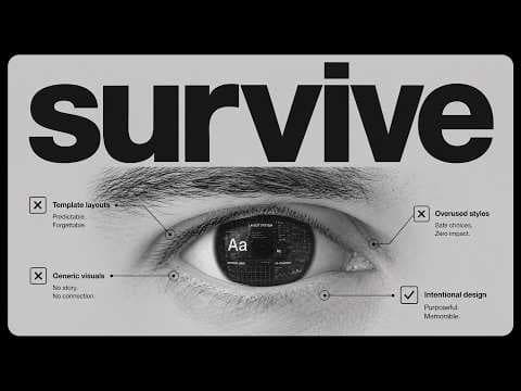 How A Graphic Designer MUST Think in 2026 To Survive! thumbnail