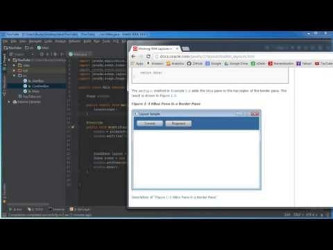 JavaFX Java GUI Tutorial - 8 - Embedding Layouts thumbnail