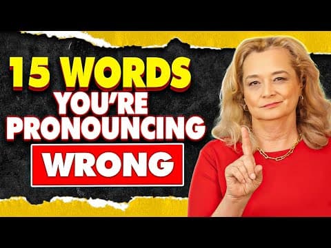 Words You're (probably) Pronouncing Wrong - Even my advanced students make these mistakes. thumbnail