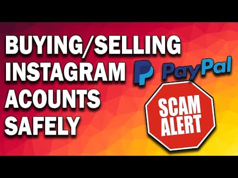 How to Buy/Sell Instagram Accounts Safely Without Getting SCAMMED! - Flipping Accounts 2020 thumbnail