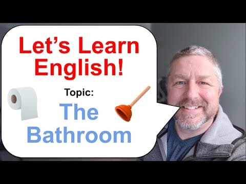 Let's Learn English! Topic: The Bathroom thumbnail